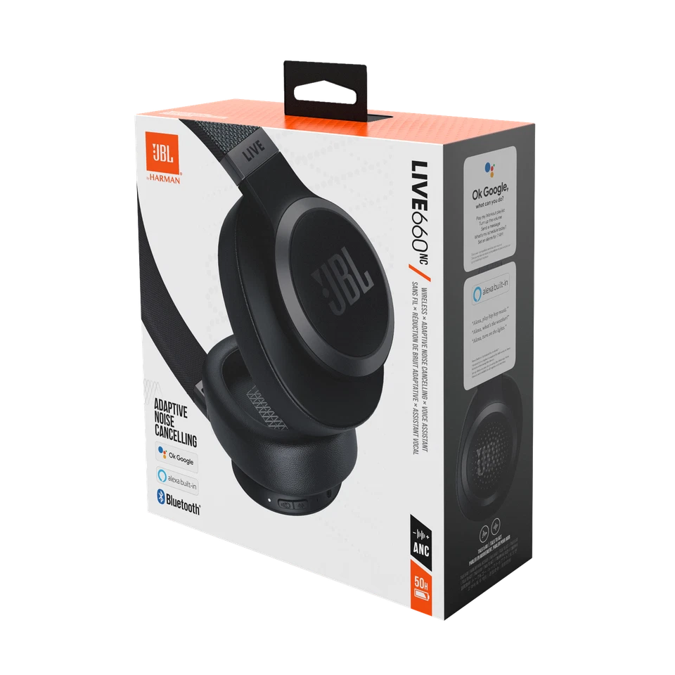 JBL Live 660NC, Wireless over-ear NC headphones. - Image 2 of 4