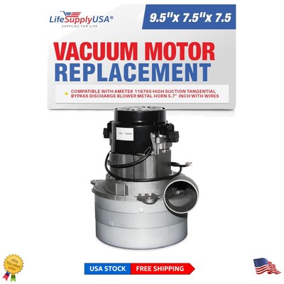 Durable Metal Horn Central Vacuum Motor - Energy-Efficient, 1400 Watts, 69 dB