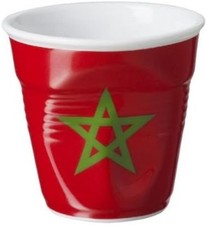 Tazza Espresso Revol Tazza Pieghevole Maroc Espresso Porcellana, Multicolore, 6.5 x 6.5 