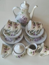 Vintage Kaffeeservice Harmonie Weimar Porzellan DDR Sehr guter Zustand