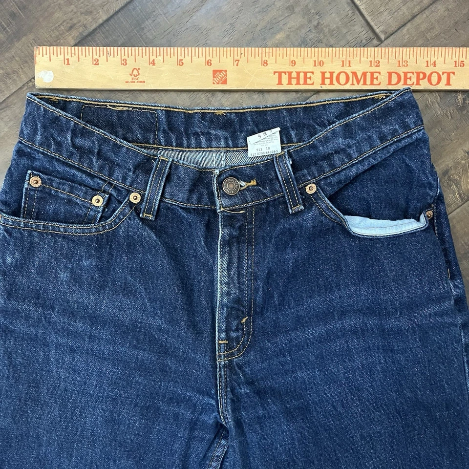 Levis 517 Jeans Womens Size 9 JR Blue Bootcut Low Rise Wash Denim Vintage Cowboy - Image 2 of 4
