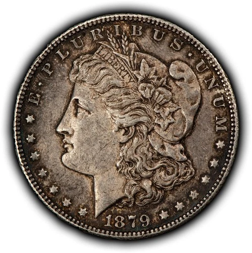 1879-S Rev 78 $1 Morgan Silver Dollar - Key Variety - Original AU - SKU-D7157