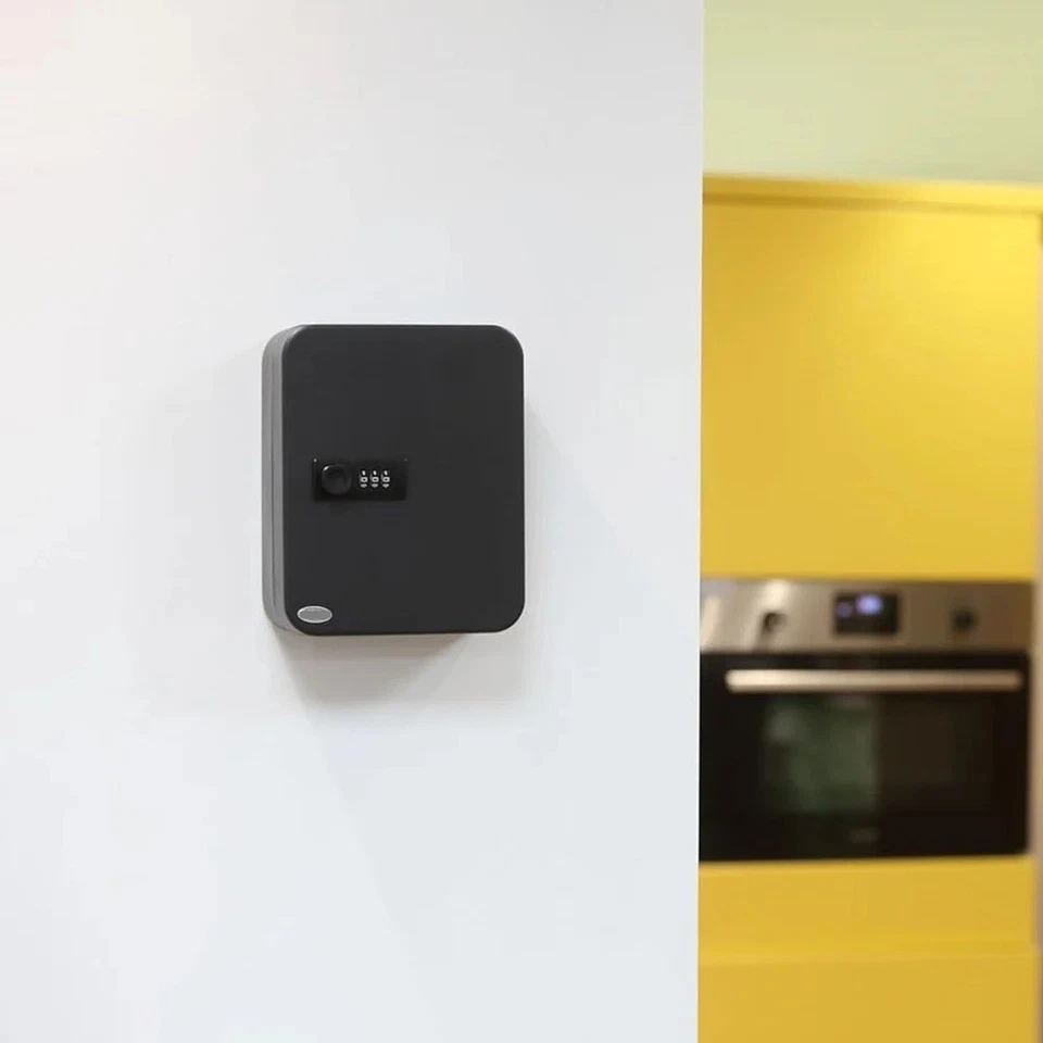 Key Cabinet Wall Mount Locking Key Box Organizer Key Lock Box with Key - Image 3 of 4