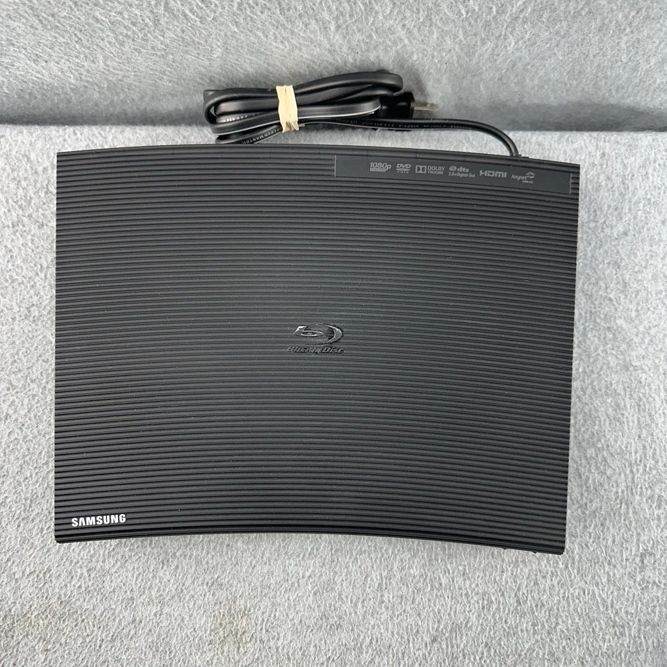 Reproductor de DVD Blu-ray curvo inteligente Samsung BD-J5100 transmisión Wi-Fi HDMI con control remoto Foto 3 de 4