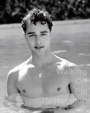 Sal Mineo in a pool 4x6 reprint Gay Estate Collection