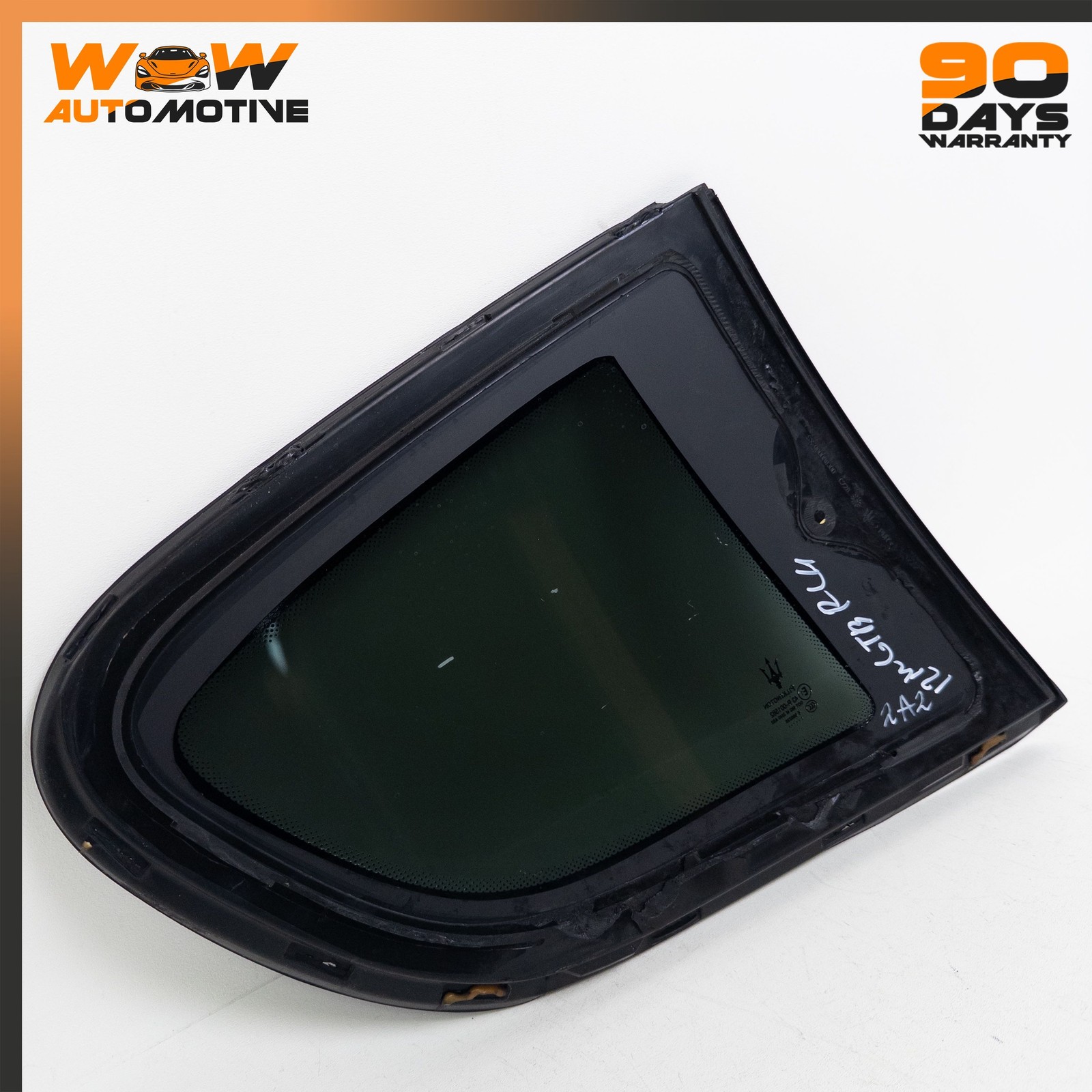 08-19 MASERATI GRANTURISMO S REAR LEFT DRIVER SIDE WINDOW QUARTER GLASS OEM