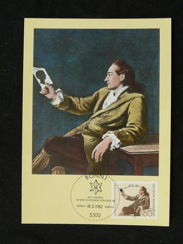 writer Goethe maximum card Germany ed. Maxiphil 1982