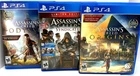 Assassin's Creed Sony PS4 3 Game Lot: Odyssey, Syndicate & Origins