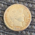 1916 S Barber Dime 10C Silver AU