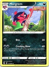 Morgrem Fusion Strike 177/264 Uncommon Pokemon Near Mint Pokemon Card