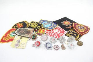 Mixed Fire Dept Badges Inc Cloth Cap Lapel Etc