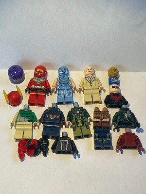 LEGO Super Heroes Marvel / DC Minifigure Lot of 4 + Parts