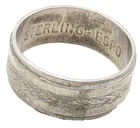 ESPO 925 Sterling Silver  Vintage Etched Detail Band Ring Sz 7.5  RG9784