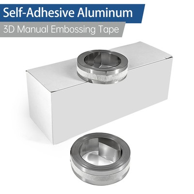 Aluminium 3D Manuelle Prägung Band Selbst Klebende Metall Label Maker Nachfü PIP