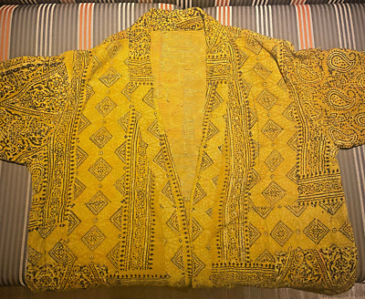 Handmade Kimono Musttard Yellow Brown Jacket Light Wear Coat Women Jacket Boho