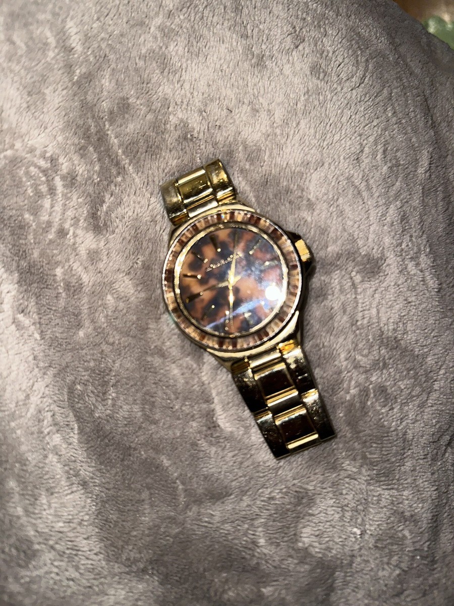 Michael Kors Gold and Leopard Women\'s Watch Trio Michael Kors Emery Three Hand Leopard Print Gold Dial Gold  main image 4