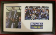 Chelsea premier winners 2004 05 17 x 10.5 inches Picture in glass frame