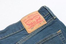 Levi's 514 Straight Boot Rugged Denim Blue Jeans Mens Size 36 x 30