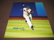 METS ROOKIE STAR JUAN LAGARES AUTO 8X10 PHOTO FROM HIS FIRST SIGNING W/COA