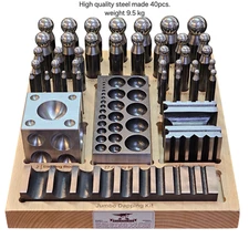 DIY Making Gold Silver Copper Jewelry Processing Gold Beating Dapping Tool Kit