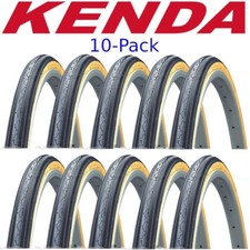 10 PACK KENDA 27" Gumwall 27x1-1/4" Road Bike Tires Pair Fixed Gear Classic 27"