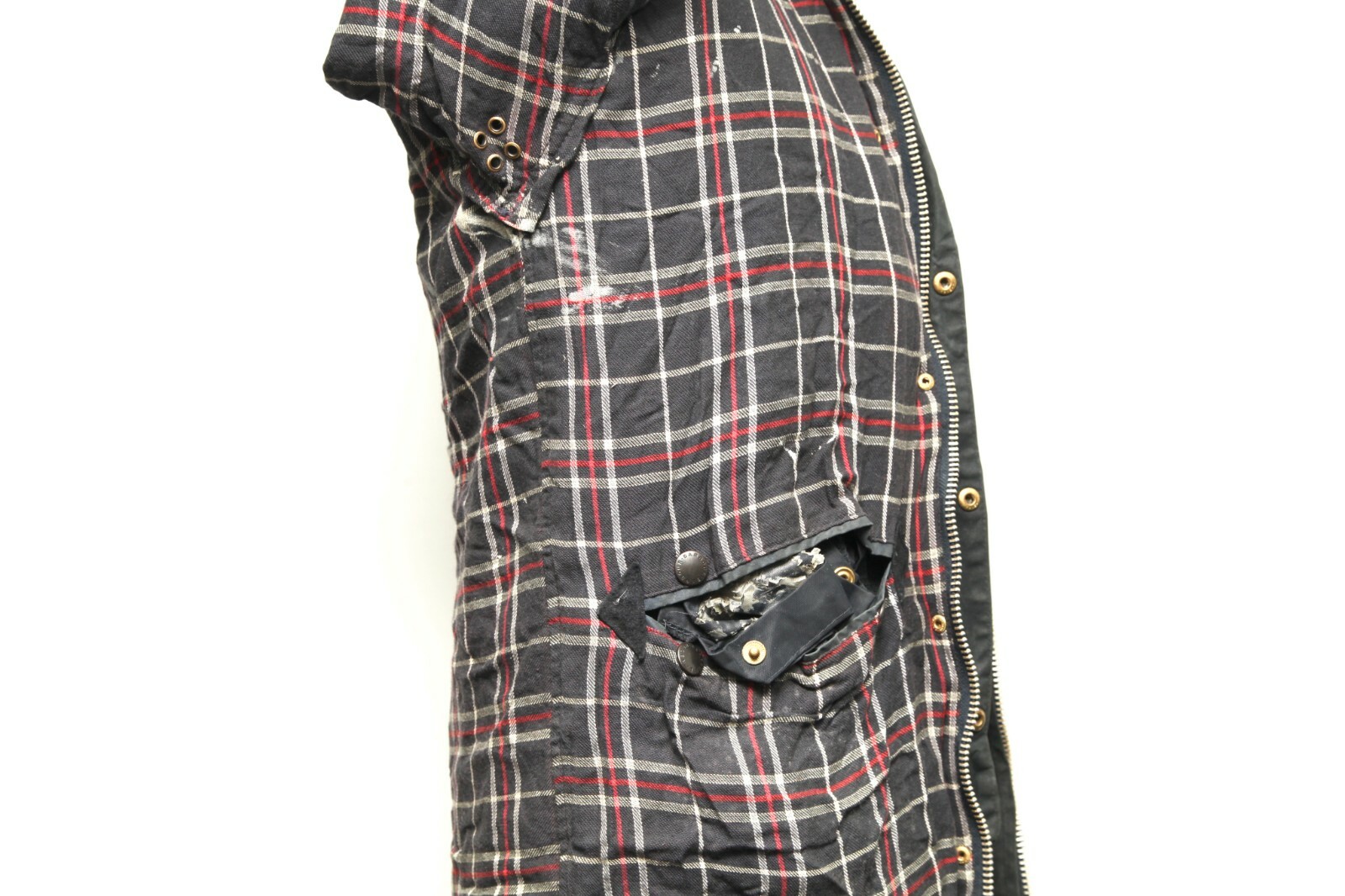 BARBOUR BORDER WATERPROOF WAX JACKET SIZE C 36 91 CM NAVY A205 image 8