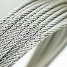 PVC ummantelt Stahlseil EDELSTAHL 1mm - 10mm rostfrei V4A Drahtseil Seil Seile