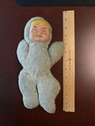 RARE! Vintage Rubber Face Plush Sleeping Baby Music Wind Up Doll Toy Stuffed — photo 10