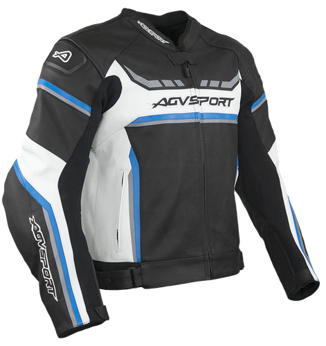 Agvsport Ascari Chaqueta De Cuero Moto Agv Sport-nuestra parte superior de  la línea | eBay