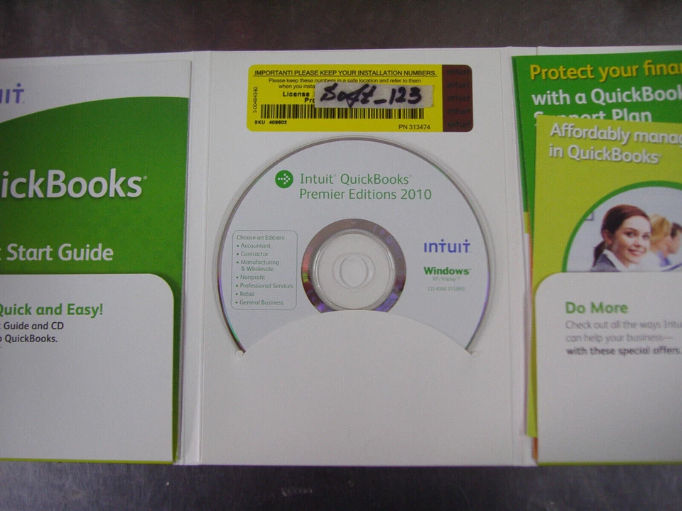 INTUIT QUICKBOOKS PRO 2010 FOR WINDOWS FULL RETAIL US VERSION  - Image 2 of 2