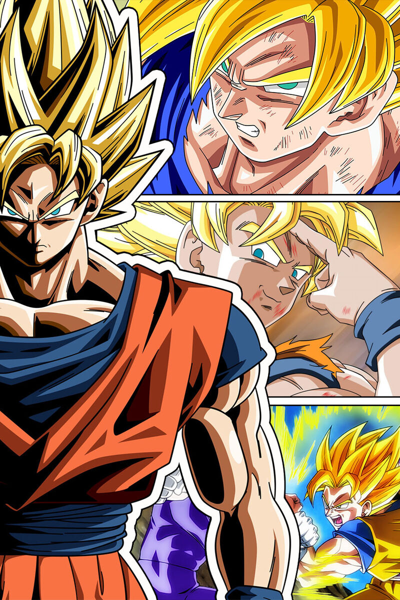 Dragon Ball Super/Z Goku Super Saiyan 12in x 18in Poster Free Shipping