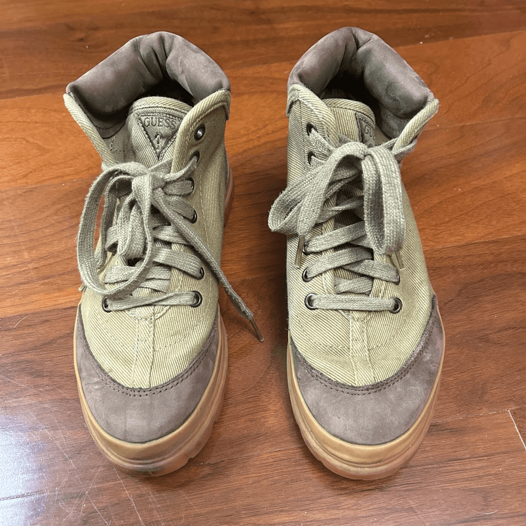 Guess vintage army green men’s size 6 boots‎ Guess Vintage Guess Boots | Grailed main image 3