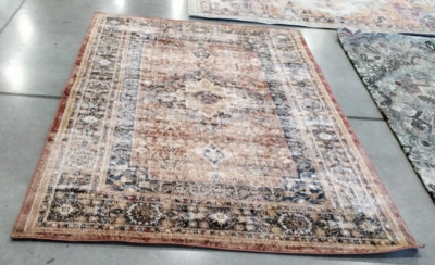 RUST / BROWN 5'-3'' X 7'-6'' Back Stain Rug, Reduced price 1172751953 BIJ652P-5