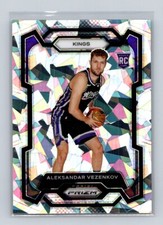 2023-24 Panini Prizm #281 Prizms Ice Aleksandar Vezenkov RC Sacramento Kings