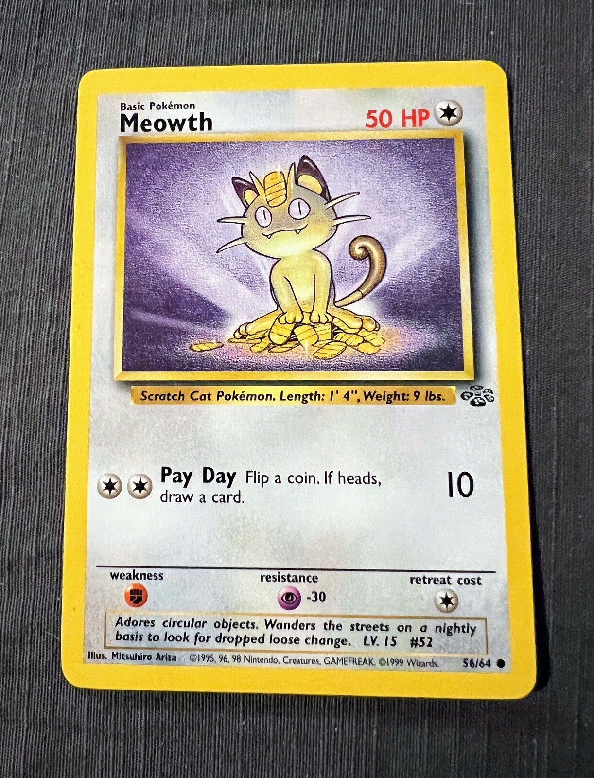 Meowth Jungle - NM - 1999 Pokémon WOTC - 56/64