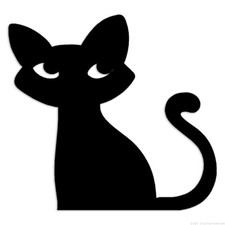 Cat Kitten - Decal Sticker - Multiple Colors Sizes - ebn7085