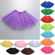 Kinder Tütü Tutu Ballettrock Tüllrock 3 Lagen Rock Petticoat Ballettkleid 30cm