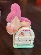 Vintage Fisher Price Smooshees Prancy Plush Playset Pony/Horse Pen EUC