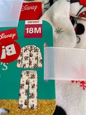 NWT Disney Mickey Mouse Pajamas Christmas Two Piece Set Sz Infant Toddler 18 M
