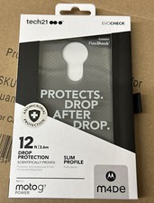 OEM Tech21 Evo Check Case For Motorola Moto G7 Power - Smokey/Black T21-6464