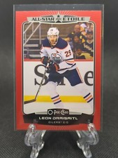 22/23 OPC Edmonton Oilers Leon Draisaitl All-Star Red Border Hockey Card #504