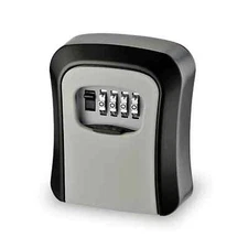 Key Safe 4-Digit Combination Lock Box Wall Mount Storage Safe Security Outdoor