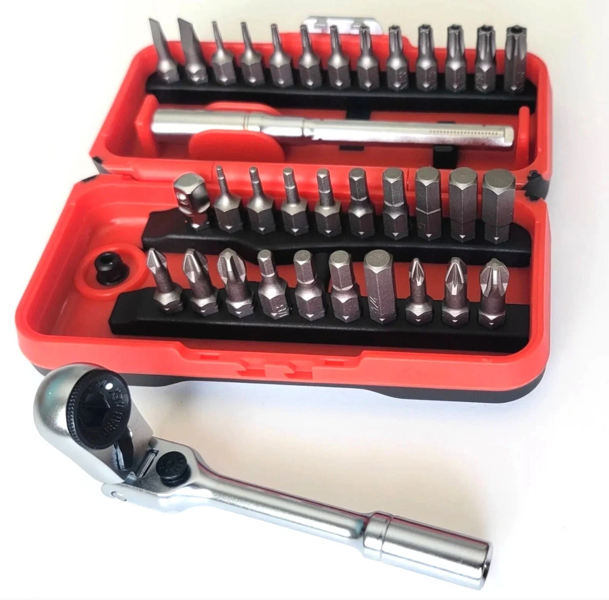 ICON RXFT 35 Locking Flex Head Ratchet And Bit Set 35 Pc. 1 4