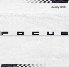 Gloss Black Focus Lettering Badge New Style For Ford Focus MK4 2019+ Rear Boot