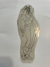 Vintage 1950  s Pinup Acetate Tattoo Stencil