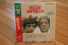 Fellini Satyricon Laserdisc LD NTSC Japan  OBI Fellini Zapponi Crimaldi
