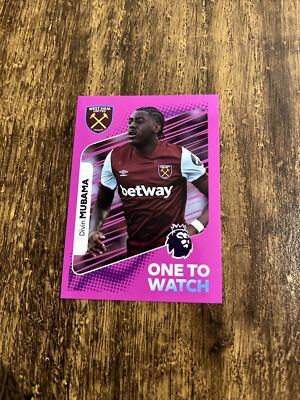 Panini Premier League 2024 - # 605 - DIVIN MUBAMA - One To Watch