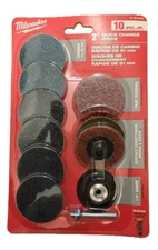 Milwaukee 49-92-9000 2" Quick Disc Surface Prep Sanding Kit for 2485 Grinder