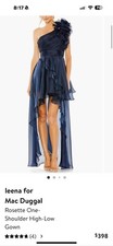 Elena for Mac Duggal Rosetta 1 shoulder high low gown Size 14. Worn 1X and clean