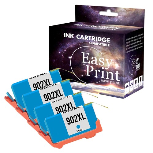 4PK Cyan 902XL Ink Cartridge replace 